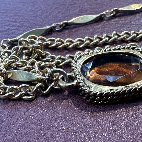 Vintage, Sarah Coventry, Golden embers, three strand, gold tone, chain, stunning - Picture 12 of 14